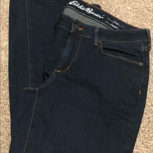 Eddie Bauer Curvy Straight Dark Wash Jeans 8S